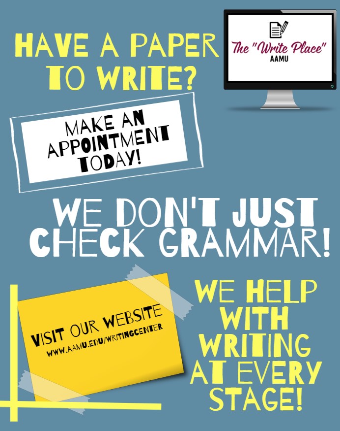Writing Center "Make an Appointment" flyer